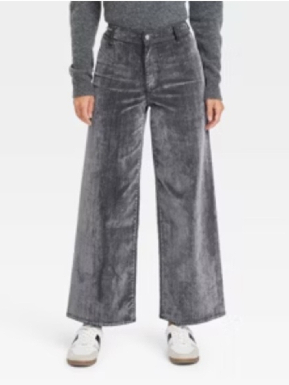 NWT Universal Thread Black Sailor Wide-Legsuper Streach Gray Pants Size 17